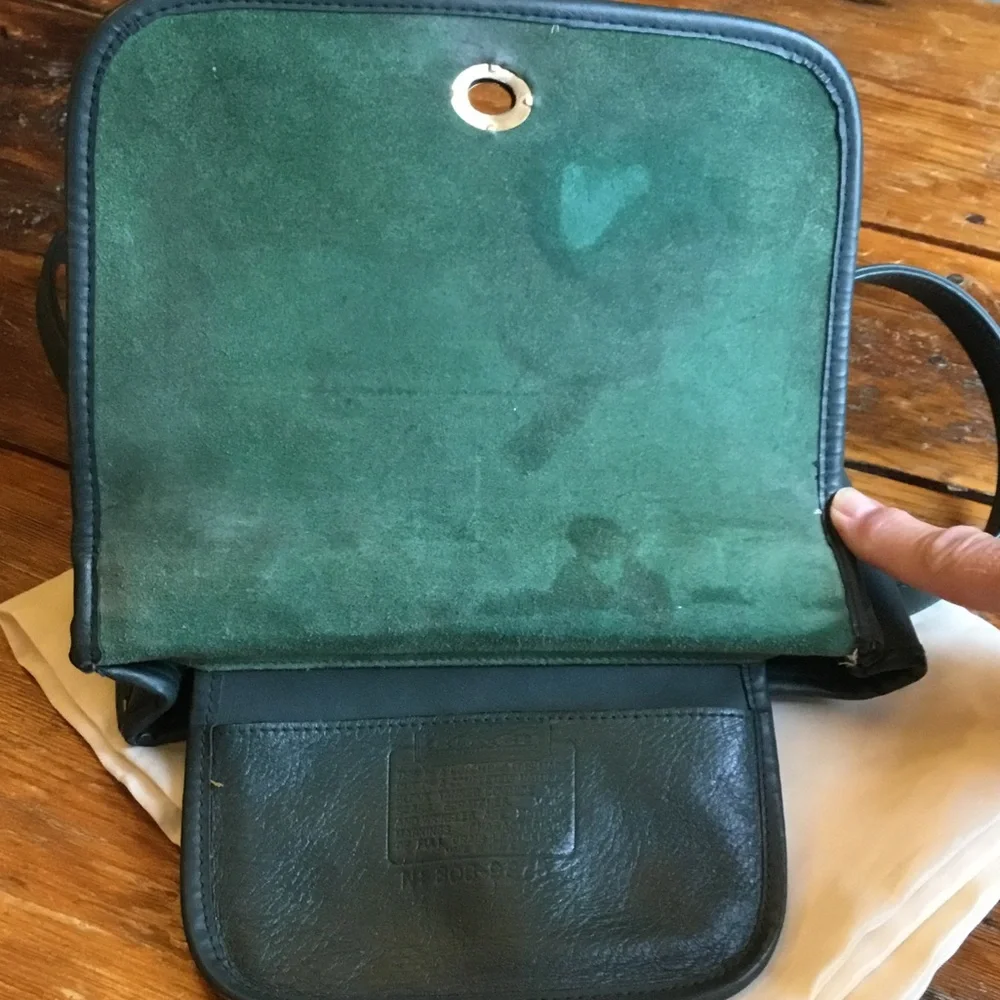 Vintage Dark Green Casino Bag - Picture 6 of 8